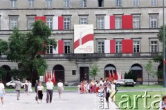 22.07.1988, Warszawa, Polska.
Święto Odrodzenia Polski (22 Lipca), na zdjęciu dekoracja na tzw. 