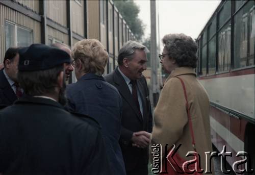 Wrzesień 1985, Warszawa, Polska.
Budowa I linii metra w Warszawie na odcinku Pole Mokotowskie - Politechnika.
Fot. Edward Grochowicz, zbiory Ośrodka KARTA