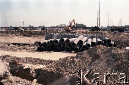 Maj 1986, Warszawa, Polska.
Budowa I linii metra na Kabatach.
Fot. Edward Grochowicz, zbiory Ośrodka KARTA