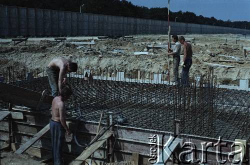 6.07.1987, Warszawa, Polska.
Budowa Stacji Techniczno-Postojowej na Kabatach.
Fot. Edward Grochowicz, zbiory Ośrodka KARTA