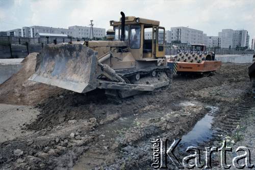 6.07.1987, Warszawa, Polska.
Budowa I linii metra na Kabatach.
Fot. Edward Grochowicz, zbiory Ośrodka KARTA