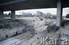 12.07.1987, Warszawa, Polska.
Budowa I linii metra.
Fot. Edward Grochowicz, zbiory Ośrodka KARTA