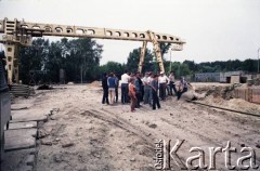 12.07.1987, Warszawa, Polska.
Budowa I linii metra.
Fot. Edward Grochowicz, zbiory Ośrodka KARTA