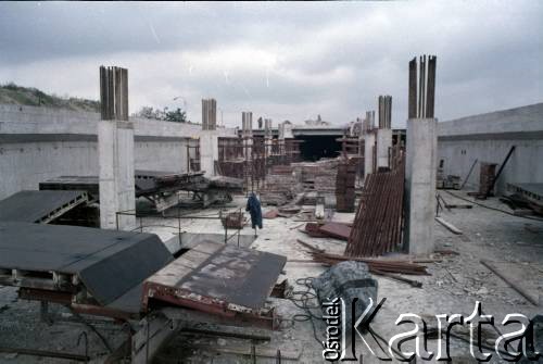 Sierpień 1988, Warszawa, Polska.
Budowa tunelu I linii metra.
Fot. Edward Grochowicz, zbiory Ośrodka KARTA