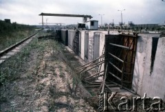 Sierpień 1988, Warszawa, Polska.
Budowa tunelu I linii metra.
Fot. Edward Grochowicz, zbiory Ośrodka KARTA