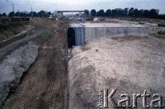 Sierpień 1988, Warszawa, Polska.
Budowa tunelu I linii metra.
Fot. Edward Grochowicz, zbiory Ośrodka KARTA