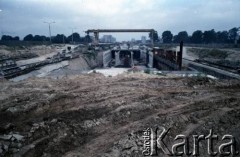 Sierpień 1988, Warszawa, Polska.
Budowa tunelu I linii metra.
Fot. Edward Grochowicz, zbiory Ośrodka KARTA