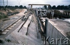 Sierpień 1988, Warszawa, Polska.
Budowa tunelu I linii metra.
Fot. Edward Grochowicz, zbiory Ośrodka KARTA