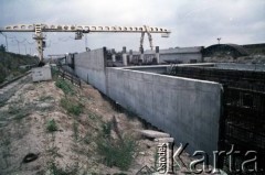 Sierpień 1988, Warszawa, Polska.
Budowa tunelu I linii metra.
Fot. Edward Grochowicz, zbiory Ośrodka KARTA