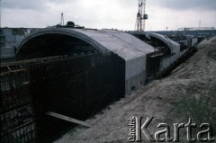 Sierpień 1988, Warszawa, Polska.
Budowa tunelu I linii metra.
Fot. Edward Grochowicz, zbiory Ośrodka KARTA