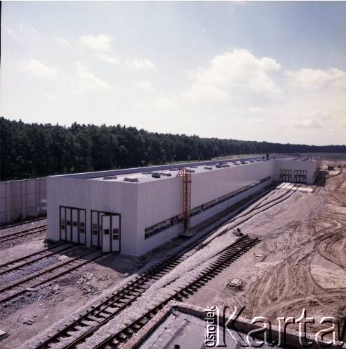 Lipiec 1989, Warszawa, Polska.
Budowa Stacji Techniczno-Postojowej 