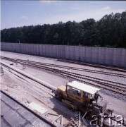 Lipiec 1989, Warszawa, Polska.
Budowa Stacji Techniczno-Postojowej 