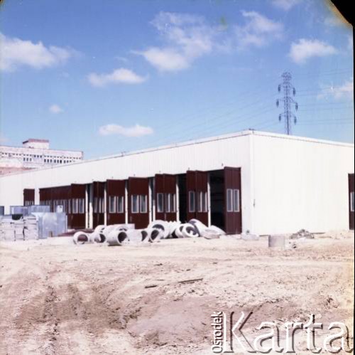 Lipiec 1989, Warszawa, Polska.
Budowa Stacji Techniczno-Postojowej 