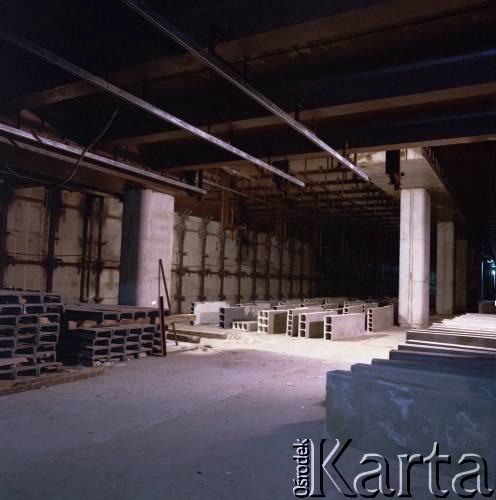 Lipiec 1989, Warszawa, Polska.
Budowa Stacji Techniczno-Postojowej 