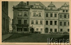1900-1914, Warszawa, Królestwo Polskie, Cesarstwo Rosyjskie.
Ulica Kanonia na Starym Mieście. Z serii 