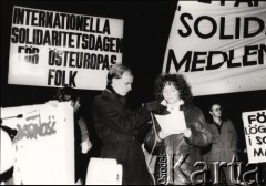 7.11.1983, Szwecja.
Demonstracja wspierająca m.in. działalność 