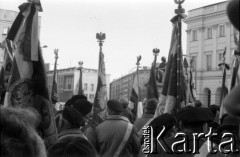 1988-1989, Warszawa, Polska.
Marsz kombatantów Armii Krajowej.
Fot. Artur Polit, zbiory Fundacji Ośrodka KARTA