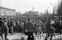 1989-1990, Warszawa, Polska.
Bazar przed Stadionem RKS Skra.
Fot. Artur Polit, zbiory Fundacji Ośrodka KARTA