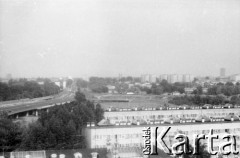 1990, Warszawa, Polska.
Zjazd przy Trasie Toruńskiej, widok od ul. Żeromskiego.
Fot. Artur Polit, zbiory Fundacji Ośrodka KARTA