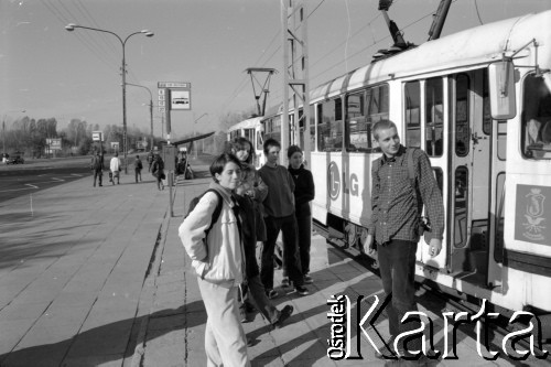 1995-2000, Warszawa, Polska.
Członkowie kółka fotograficznego przy LX LO, ul. Nocznickiego.
Fot. Artur Polit, zbiory Fundacji Ośrodka KARTA