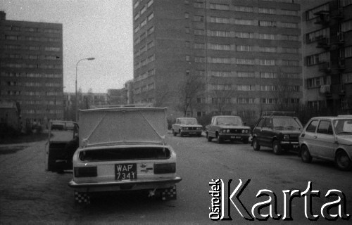 1980-1982, Warszawa, Polska.
Osiedle Zatrasie przy ul. Gąbińskiej.
Fot. Artur Polit, zbiory Fundacji Ośrodka KARTA