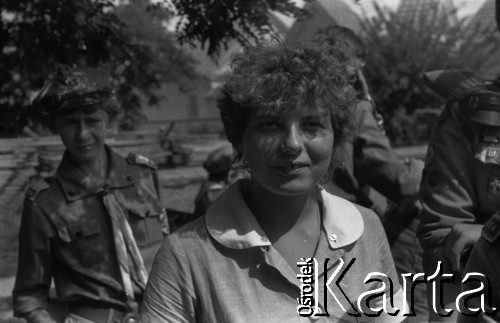 07.1983, Wigry, Polska.
254 Warszawska Drużyna Harcerska „Matecznik” im. Janka Bytnara „Rudego”, hufiec Warszawa Żoliborz. Zespół klasztorny kamedułów w Wigrach.
Fot. Artur Polit, zbiory Fundacji Ośrodka KARTA