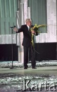 03.03.2003, Warszawa, Polska.
Gala Nagród Akademii Telewizyjnej Wiktory 2002 w Teatrze Wielkim, n/z Wiesław Gołas.
Fot. Artur Polit, zbiory Fundacji Ośrodka KARTA