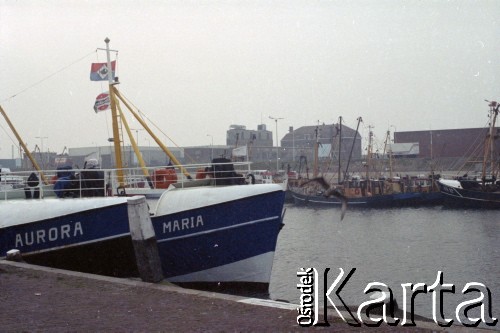 1992, Haga, Holandia.
Statki Maria i Aurora w porcie.
Fot. Artur Polit, zbiory Fundacji Ośrodka KARTA