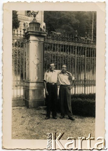 23.07.1945, Lugano, Szwajcaria.
Koledzy Jana Pawłowskiego.
Fot. NN, udostępnili Barbara i Jan Pawłowscy, zbiory Ośrodka KARTA