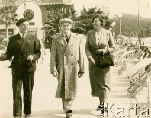 1938, Juan-les-Pins, Francja.
Pułkownik Tadeusz Münnich (po lewej) wraz żoną Ireną i synem Krzysztofem podczas pobytu syna w uzdrowisku.
Fot. NN, udostępnił Krzysztof Münnich, zbiory Ośrodka KARTA