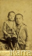 Ok. 1891, Stanisławów, Galicja.
Włodzimierz Bryła, ojciec Bogusławy Bryły-Czerny, z bratem Juliuszem. Fotografia wykonana w atelier fotograficznym 