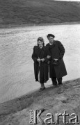 1955, Workuta, Komi ASRR, ZSRR.
Zesłańcy nad rzeką Workutą. Na zdjęciu Wanda Kiałka (z domu Cejko).
Fot. Eugeniusz Cydzik, udostępnił Eugeniusz Cydzik w ramach projektu 