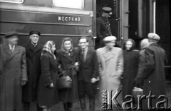1955-1957, Workuta, Komi, ASRR, ZSRR.
Na stacji kolejowej.
Fot. Eugeniusz Cydzik, udostępnił Eugeniusz Cydzik w ramach projektu 