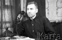 1955-1957, Workuta, Komi ASRR, ZSRR.
W biurze.
Fot. Eugeniusz Cydzik, udostępnił Eugeniusz Cydzik w ramach projektu 