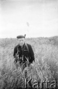 1955-1957, okolice Workuty, Komi ASRR, ZSRR.
Zesłaniec podczas polowania.
Fot. NN, udostępnił Eugeniusz Cydzik w ramach projektu 