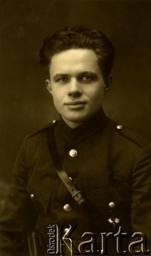 30.12.1929, Krasław, Republika Łotewska.
Józef Czaman, brat Stanisława Czamana w mundurze armii łotewskiej. Na odwrocie dedykacja 