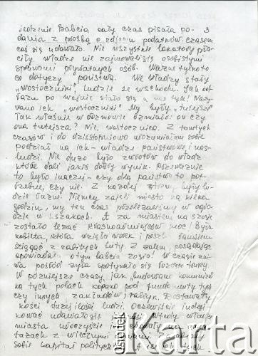 7.04.2005, Słonim, Białoruś.
Wspomnienia Heleny Pietrakowej.
Zbiory Archiwum Historii Mówionej Ośrodka KARTA i Domu Spotkań z Historią udostępniła Helena Pietrakowa w ramach projektu 